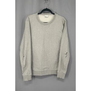 ASKET Sweatshirt Mens Large Gray Crewneck Pullover 100% Cotton Fleece Portugal
